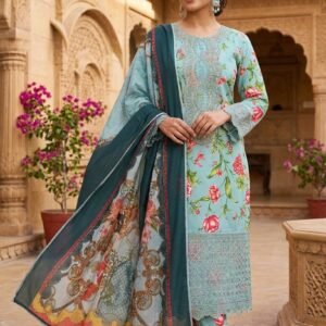 3pc, Shirt, Trouser, Chiffon Dupatta